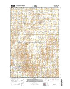 Linton North Dakota Current topographic map, 1:24000 scale, 7.5 X 7.5 Minute, Year 2014