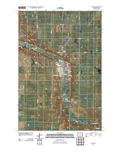 Lisbon North Dakota Historical topographic map, 1:24000 scale, 7.5 X 7.5 Minute, Year 2011