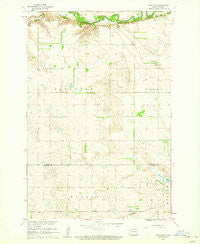 Lisbon SE North Dakota Historical topographic map, 1:24000 scale, 7.5 X 7.5 Minute, Year 1960