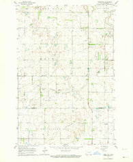 Lisbon SW North Dakota Historical topographic map, 1:24000 scale, 7.5 X 7.5 Minute, Year 1962