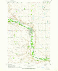 Lisbon North Dakota Historical topographic map, 1:24000 scale, 7.5 X 7.5 Minute, Year 1962
