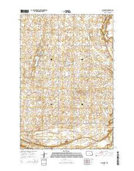 Lisbon NE North Dakota Current topographic map, 1:24000 scale, 7.5 X 7.5 Minute, Year 2014