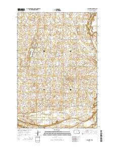 Lisbon NE North Dakota Current topographic map, 1:24000 scale, 7.5 X 7.5 Minute, Year 2014