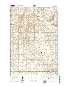 Litchville North Dakota Current topographic map, 1:24000 scale, 7.5 X 7.5 Minute, Year 2014