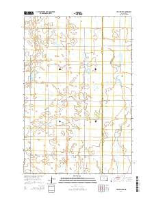 Litchville SE North Dakota Current topographic map, 1:24000 scale, 7.5 X 7.5 Minute, Year 2014