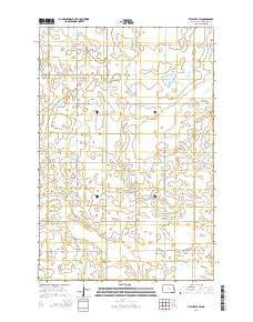 Litchville SW North Dakota Current topographic map, 1:24000 scale, 7.5 X 7.5 Minute, Year 2014