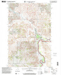 Lone Butte NE North Dakota Historical topographic map, 1:24000 scale, 7.5 X 7.5 Minute, Year 1997