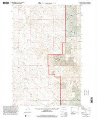 Lone Butte NW North Dakota Historical topographic map, 1:24000 scale, 7.5 X 7.5 Minute, Year 1997