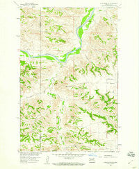 Lone Butte SE North Dakota Historical topographic map, 1:24000 scale, 7.5 X 7.5 Minute, Year 1958