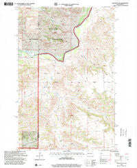 Lone Butte SE North Dakota Historical topographic map, 1:24000 scale, 7.5 X 7.5 Minute, Year 1997