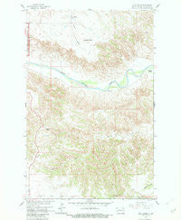 Lone Butte North Dakota Historical topographic map, 1:24000 scale, 7.5 X 7.5 Minute, Year 1958