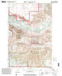 Lone Butte North Dakota Historical topographic map, 1:24000 scale, 7.5 X 7.5 Minute, Year 1997