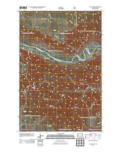 Lone Butte North Dakota Historical topographic map, 1:24000 scale, 7.5 X 7.5 Minute, Year 2011