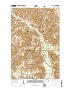 Lone Butte NE North Dakota Current topographic map, 1:24000 scale, 7.5 X 7.5 Minute, Year 2014