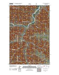 Lone Butte SE North Dakota Historical topographic map, 1:24000 scale, 7.5 X 7.5 Minute, Year 2011