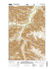 Lone Butte SE North Dakota Current topographic map, 1:24000 scale, 7.5 X 7.5 Minute, Year 2014