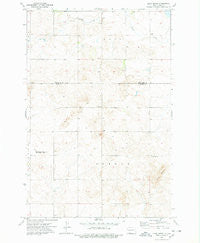 Long Butte North Dakota Historical topographic map, 1:24000 scale, 7.5 X 7.5 Minute, Year 1974