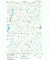 Long Lake North Dakota Historical topographic map, 1:24000 scale, 7.5 X 7.5 Minute, Year 1981