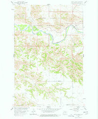 Long X Divide North Dakota Historical topographic map, 1:24000 scale, 7.5 X 7.5 Minute, Year 1958