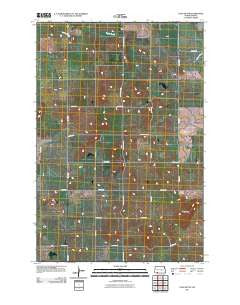 Long Butte North Dakota Historical topographic map, 1:24000 scale, 7.5 X 7.5 Minute, Year 2011