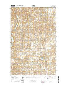 Long Lake North Dakota Current topographic map, 1:24000 scale, 7.5 X 7.5 Minute, Year 2014