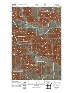 Long X Divide North Dakota Historical topographic map, 1:24000 scale, 7.5 X 7.5 Minute, Year 2011