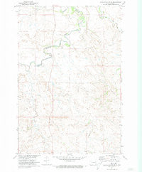 Lookout Butte SE North Dakota Historical topographic map, 1:24000 scale, 7.5 X 7.5 Minute, Year 1971