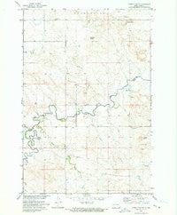 Lookout Butte North Dakota Historical topographic map, 1:24000 scale, 7.5 X 7.5 Minute, Year 1971