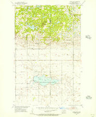 Lords Lake North Dakota Historical topographic map, 1:24000 scale, 7.5 X 7.5 Minute, Year 1955
