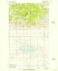 Lords Lake North Dakota Historical topographic map, 1:24000 scale, 7.5 X 7.5 Minute, Year 1955