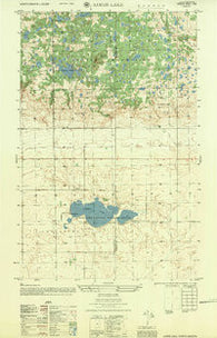Lords Lake North Dakota Historical topographic map, 1:25000 scale, 7.5 X 7.5 Minute, Year 1956