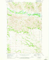 Lost Bridge North Dakota Historical topographic map, 1:24000 scale, 7.5 X 7.5 Minute, Year 1970
