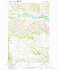 Lost Bridge North Dakota Historical topographic map, 1:24000 scale, 7.5 X 7.5 Minute, Year 1970