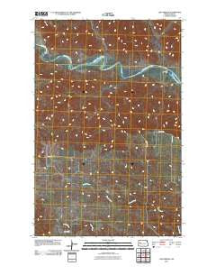Lost Bridge North Dakota Historical topographic map, 1:24000 scale, 7.5 X 7.5 Minute, Year 2011