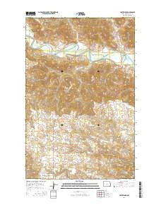 Lost Bridge North Dakota Current topographic map, 1:24000 scale, 7.5 X 7.5 Minute, Year 2014