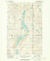 Lostwood Lakes North Dakota Historical topographic map, 1:24000 scale, 7.5 X 7.5 Minute, Year 1974