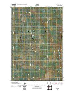 Lucca North Dakota Historical topographic map, 1:24000 scale, 7.5 X 7.5 Minute, Year 2011
