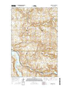 Lunds Valley North Dakota Current topographic map, 1:24000 scale, 7.5 X 7.5 Minute, Year 2014