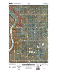 Luverne North Dakota Historical topographic map, 1:24000 scale, 7.5 X 7.5 Minute, Year 2011