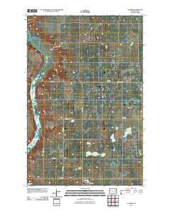 Luverne North Dakota Historical topographic map, 1:24000 scale, 7.5 X 7.5 Minute, Year 2011
