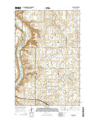 Luverne North Dakota Current topographic map, 1:24000 scale, 7.5 X 7.5 Minute, Year 2014