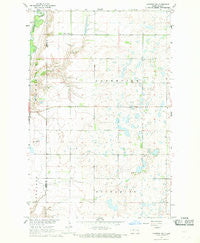 Luverne NW North Dakota Historical topographic map, 1:24000 scale, 7.5 X 7.5 Minute, Year 1967