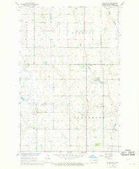 Luverne SE North Dakota Historical topographic map, 1:24000 scale, 7.5 X 7.5 Minute, Year 1967