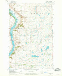 Luverne North Dakota Historical topographic map, 1:24000 scale, 7.5 X 7.5 Minute, Year 1967