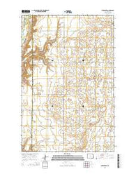 Luverne NW North Dakota Current topographic map, 1:24000 scale, 7.5 X 7.5 Minute, Year 2014