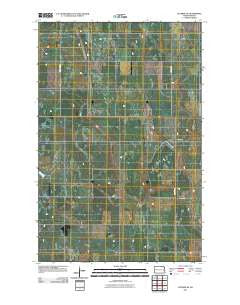 Luverne SE North Dakota Historical topographic map, 1:24000 scale, 7.5 X 7.5 Minute, Year 2011