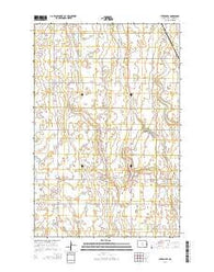 Luverne SE North Dakota Current topographic map, 1:24000 scale, 7.5 X 7.5 Minute, Year 2014