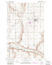 Maddock North Dakota Historical topographic map, 1:24000 scale, 7.5 X 7.5 Minute, Year 1951
