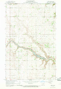 Maida North Dakota Historical topographic map, 1:24000 scale, 7.5 X 7.5 Minute, Year 1967