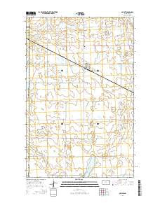 Makoti North Dakota Current topographic map, 1:24000 scale, 7.5 X 7.5 Minute, Year 2014